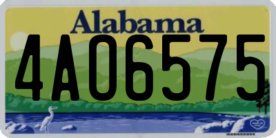 AL license plate 4AO6575