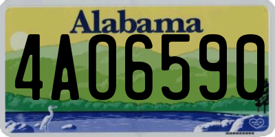 AL license plate 4AO6590