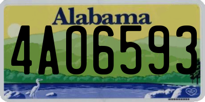 AL license plate 4AO6593