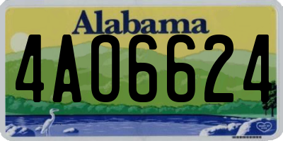 AL license plate 4AO6624