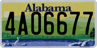AL license plate 4AO6677