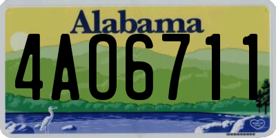 AL license plate 4AO6711