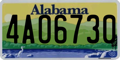 AL license plate 4AO6730
