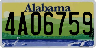 AL license plate 4AO6759