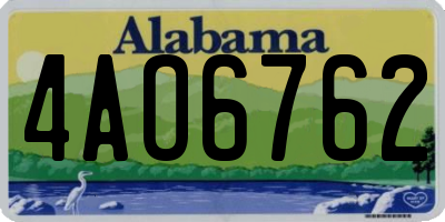 AL license plate 4AO6762