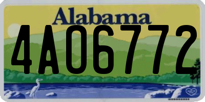AL license plate 4AO6772