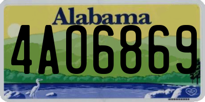AL license plate 4AO6869