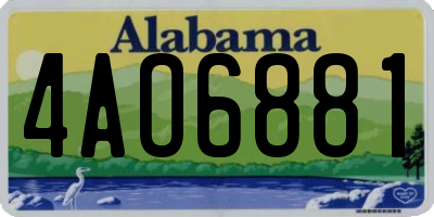 AL license plate 4AO6881