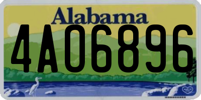AL license plate 4AO6896