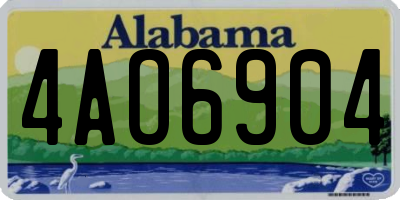 AL license plate 4AO6904