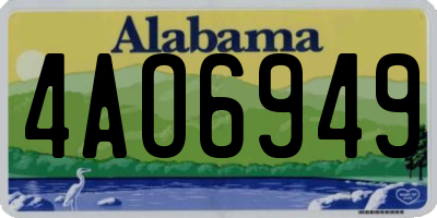 AL license plate 4AO6949
