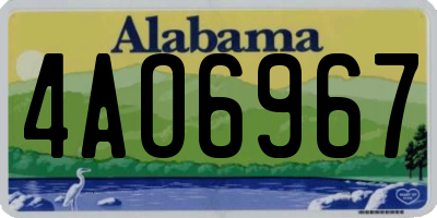 AL license plate 4AO6967