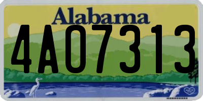 AL license plate 4AO7313