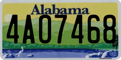 AL license plate 4AO7468