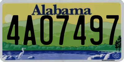AL license plate 4AO7497