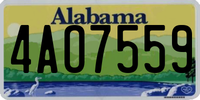 AL license plate 4AO7559