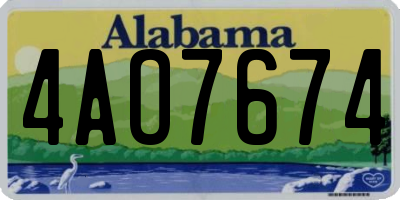 AL license plate 4AO7674