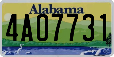 AL license plate 4AO7731
