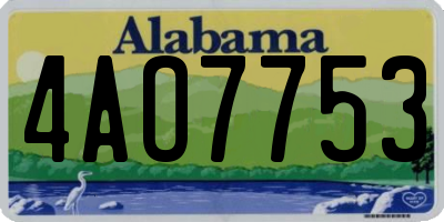 AL license plate 4AO7753