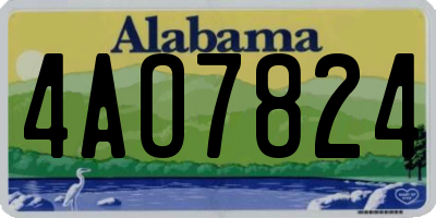 AL license plate 4AO7824