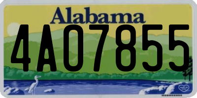 AL license plate 4AO7855