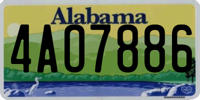 AL license plate 4AO7886
