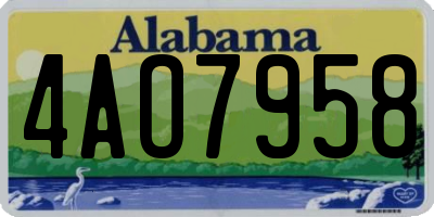 AL license plate 4AO7958