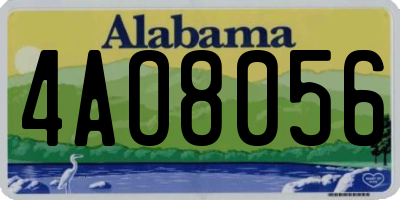 AL license plate 4AO8056