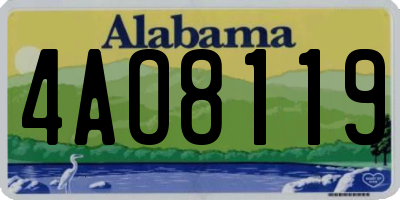 AL license plate 4AO8119