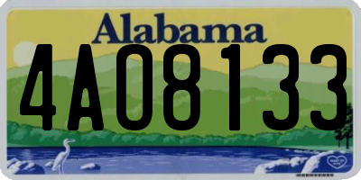 AL license plate 4AO8133
