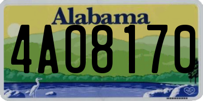 AL license plate 4AO8170