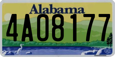 AL license plate 4AO8177