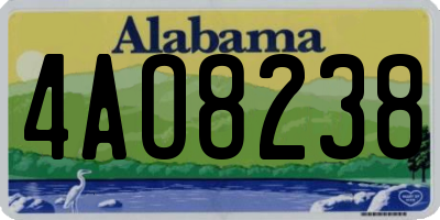 AL license plate 4AO8238