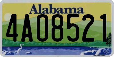 AL license plate 4AO8521