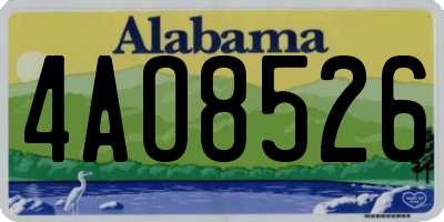 AL license plate 4AO8526