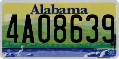 AL license plate 4AO8639