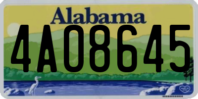 AL license plate 4AO8645