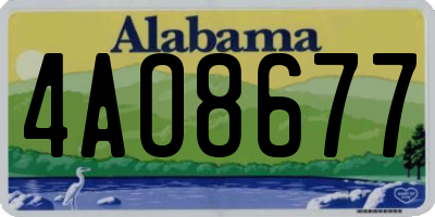 AL license plate 4AO8677