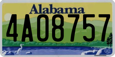 AL license plate 4AO8757