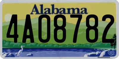 AL license plate 4AO8782