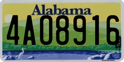AL license plate 4AO8916