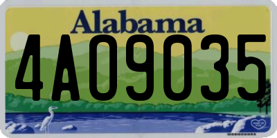 AL license plate 4AO9035