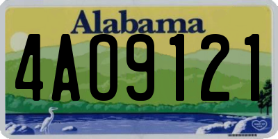 AL license plate 4AO9121