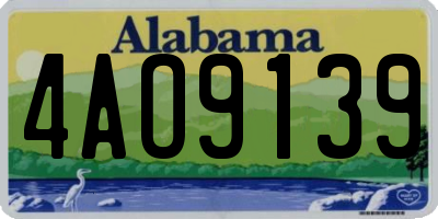 AL license plate 4AO9139
