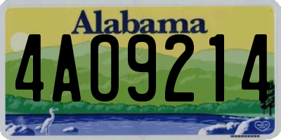 AL license plate 4AO9214