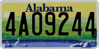 AL license plate 4AO9244