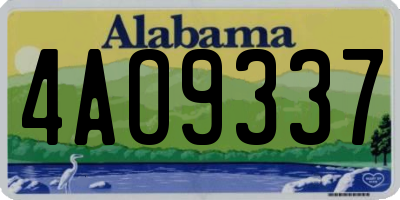AL license plate 4AO9337