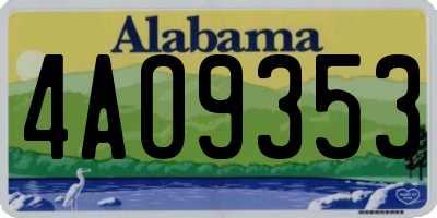 AL license plate 4AO9353