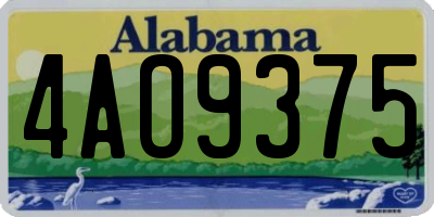AL license plate 4AO9375