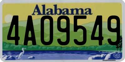 AL license plate 4AO9549